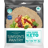 Simson's Pantry Low Carb Keto Friendly Wraps