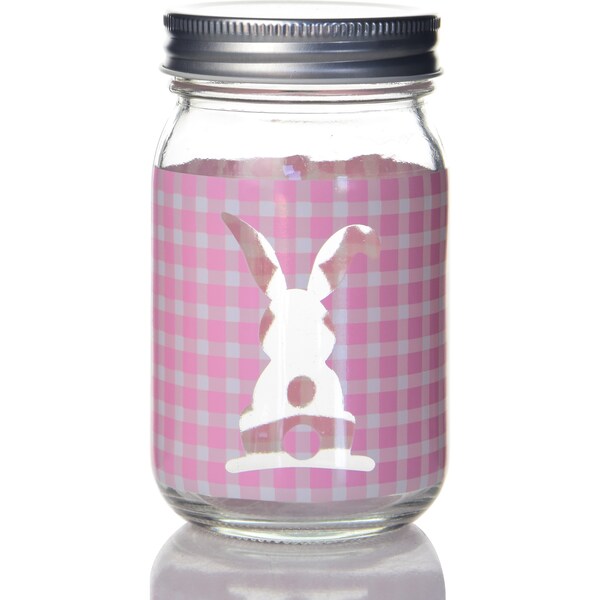Easter Mini Mason Jar - Pink Each