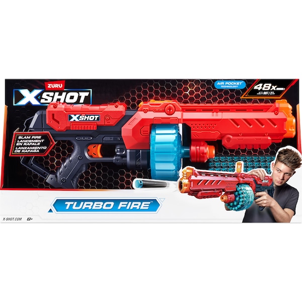 Zuru X Shot Excel Turbo Fire Blaster With 48 Darts each