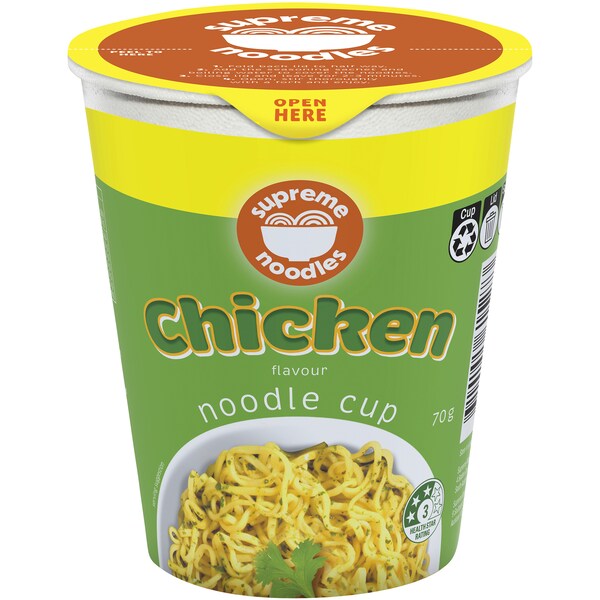 Supreme Noodles Cup Chicken Flavour 70g