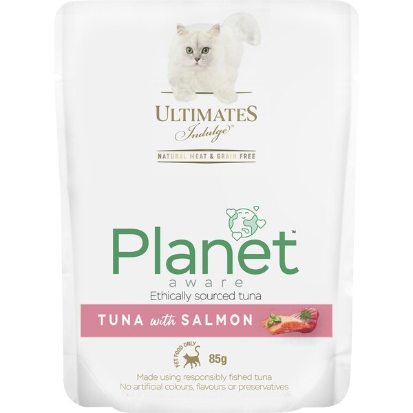 Ultimates Indulge Planet Friendly Tuna With Salmon Wet Cat Food 85g