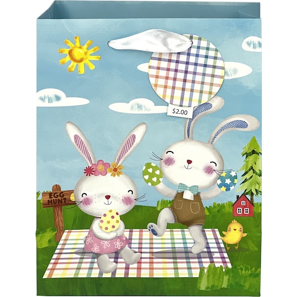 Easter Gift Bag Med - Easter Picnic Each