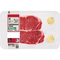 Woolworths Beef Porterhouse Steak & Butter
