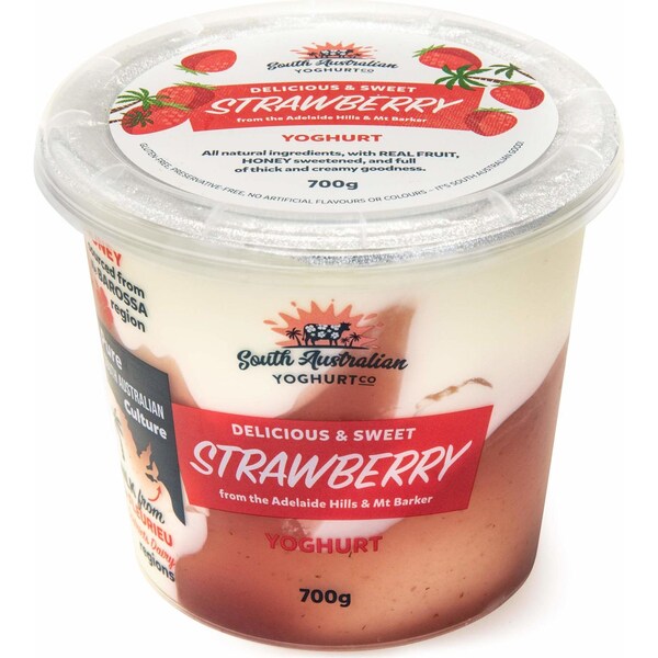 South Australian Yoghurt Co. Strawberry Yoghurt 700g