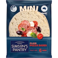 Simson's Pantry Mini Pizza Bases Plain