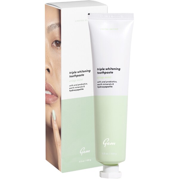 Gem Triple Whitening Toothpaste Crisp Mint 100g