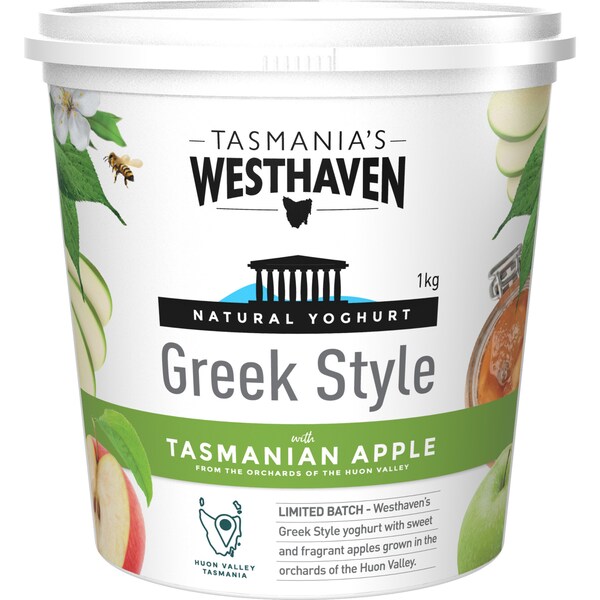 Westhaven Natural Yoghurt With Tasmanian Apple 1kg