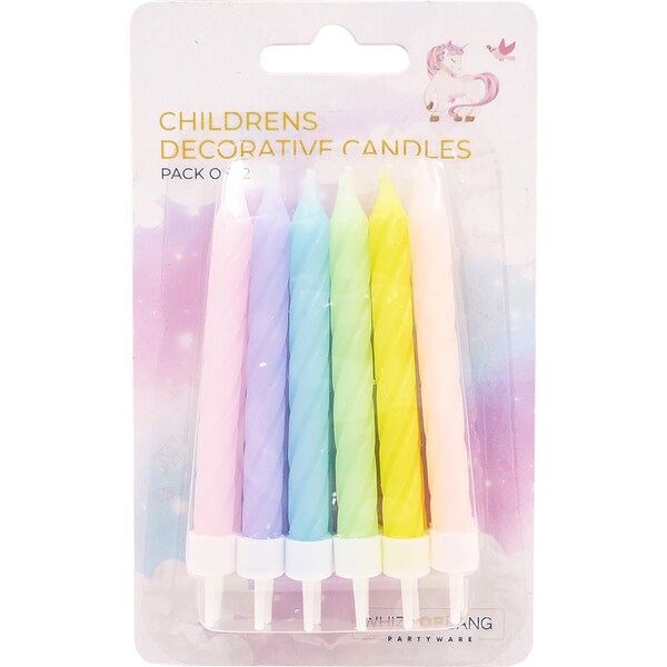 Whiz Pop Bang Children's Decorative Candles 12 pack