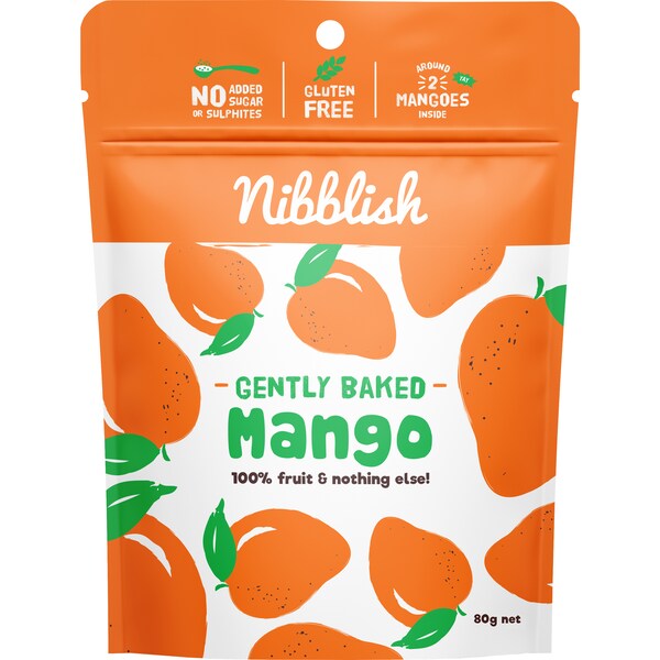 Nibblish Gently Baked Mango 80g