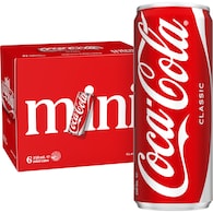 Coca-Cola Classic Soft Drink Mini Cans