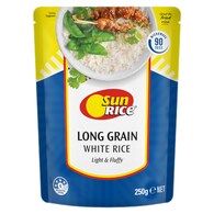 Sunrice Microwave White Long Grain Rice Pouch