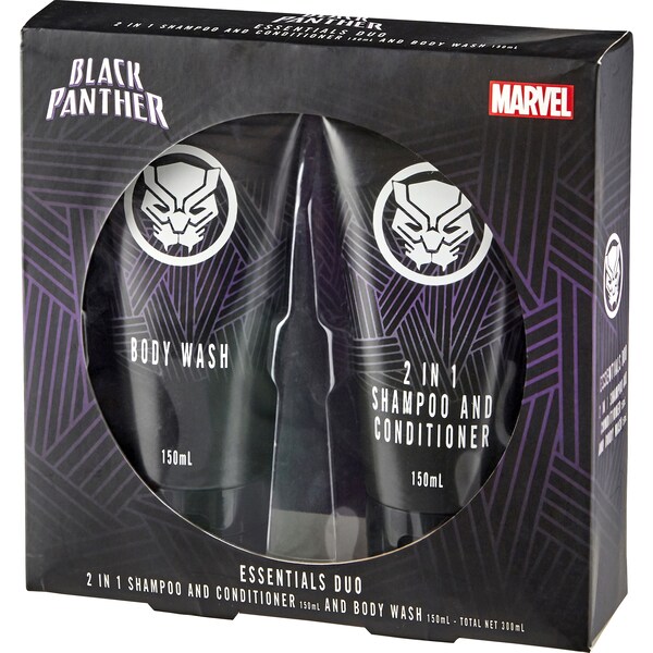 Marvel Black Panther Mens Essentials Toiletries Duo Gift Set Each