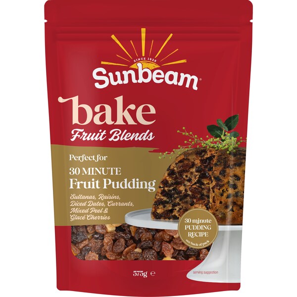 Sunbeam Bake Christmas Fruit Pudding Mix 575g