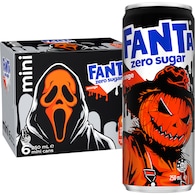 Fanta Orange Zero Sugar Soft Drink Mini Cans