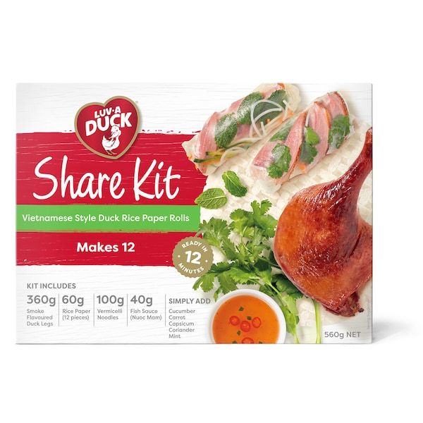 Luv-A-Duck Vietnamese Style Duck Rice Paper Roll 560g