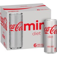 Coca-Cola Diet Soft Drink Mini Cans