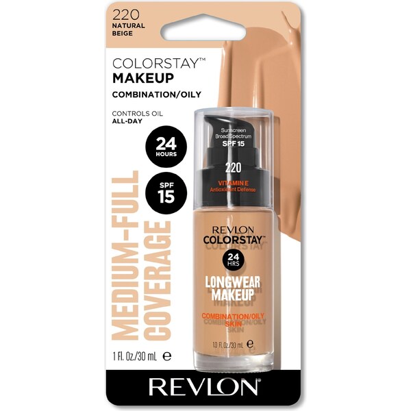 Revlon Colorstay Longwear Makeup Combination/Oily-Natural Beige 30mL