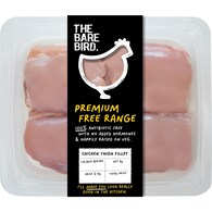 The Bare Bird Free Range Chicken Thigh Fillets