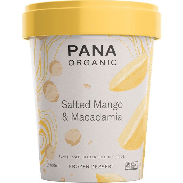 Pana Organic Salted Mango & Macadamia Frozen Dessert Tub 950mL