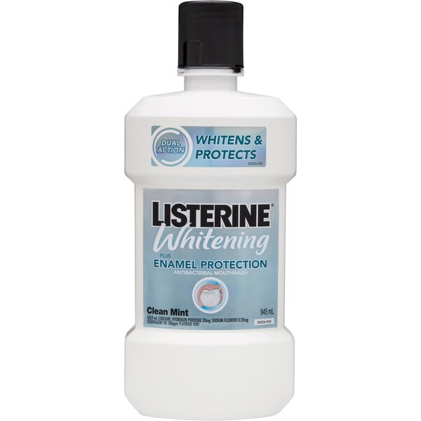 Listerine Whitening Plus Mouthwash Enamel Protection 945ml