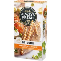 Always Fresh Grissini Sesame & Sea Salt