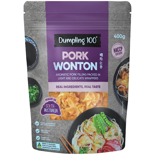 Dumpling 100 Pork Wontons 400g