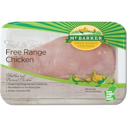 Mt Barker Mt Barker Free Range Chicken Breast Fillet 250g