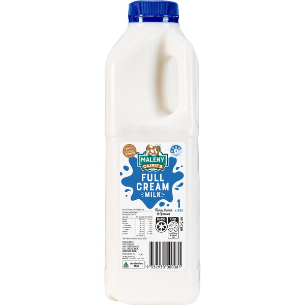 Maleny Dairies Full Cream Milk 1L