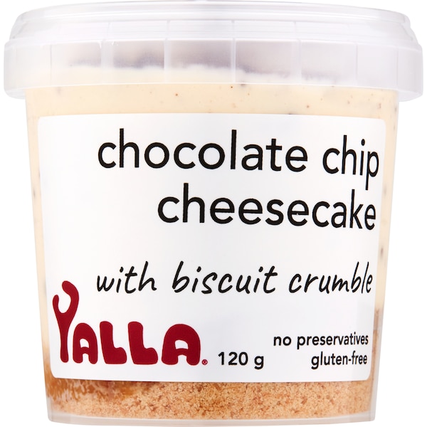 Yalla Chocolate Chip Cheescake With Biscuit Crumble 120g
