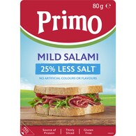 Primo Mild Salami Sliced 25% Less Salt