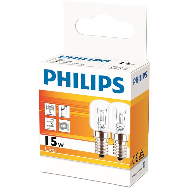 Philips Pilot Globe 15w Ses Base 2 Pack
