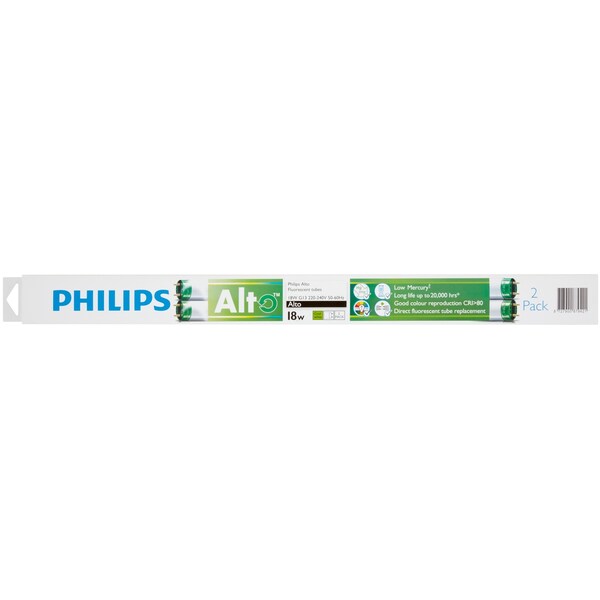 Philips Lifemax Light Globe 18w Tube Tld 182842p 2 Pack