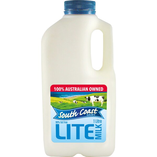 South Coast Dairy Light Milk 1L