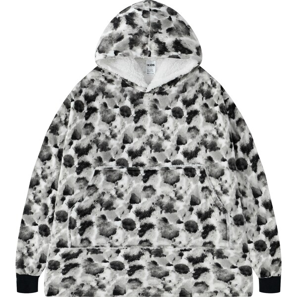 Inspire Kids Oversized Hoodie Black White Ink Size 2 Each