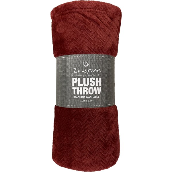 Inspire Pattern Plush Throw Assorted Each