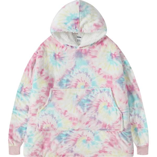 Inspire Kids Oversized Hoodie Pink Tie Dye Size 1 Each