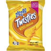 Twisties Zig Zag Wicked Cheddar Snack Bag Share Pack