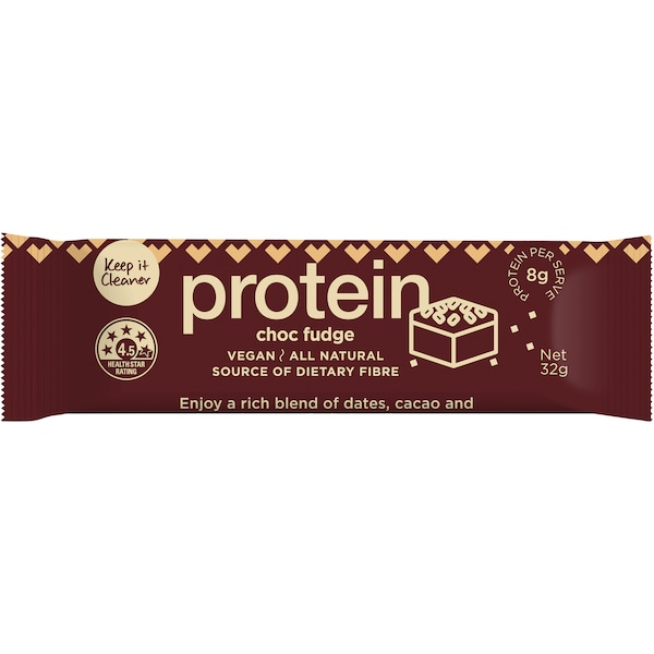 Keep It Cleaner Protein Bar Choc Fudge 32g