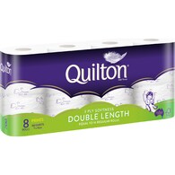 Quilton Double Length 3 Ply Print Toilet Paper
