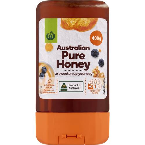 Woolworths Pure Blend Honey 400g bunch