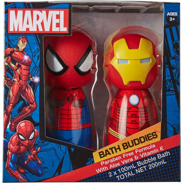 Marvel Christmas Bath Buddies  100ml x2 Pack