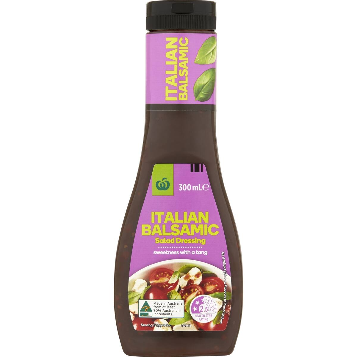 Woolworths Dressing 99 Fat Free Italian Balsamic 300ml bunch