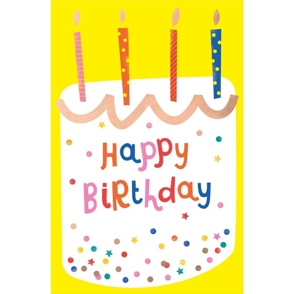 John Sands Greeting Card Happy Birthday Cake each