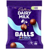 Cadbury Dairy Milk Balls Top Deck Chocolate Snack & Share Bag