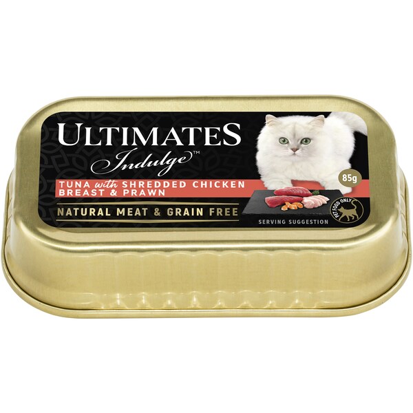 Ultimates Indulge Tuna Chicken Breast & Prawns Wet Cat Food 85g