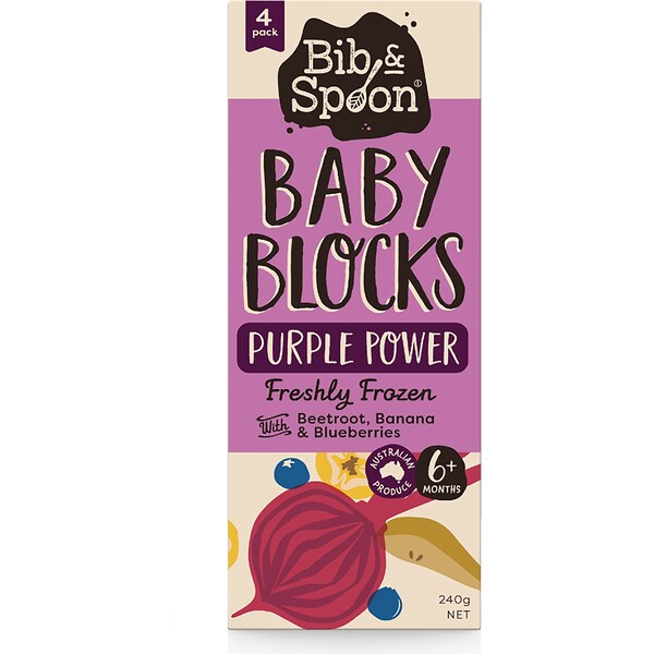 Bib & Spoon Baby Blocks Purple Powder 240g