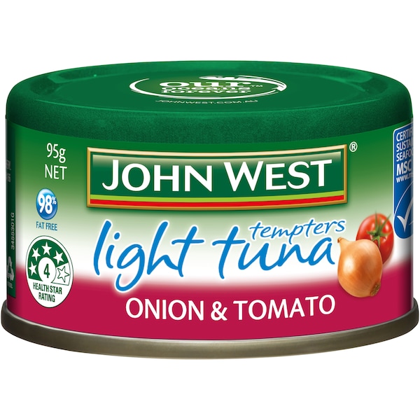 John West Tuna Onion & Tomato 98% f/Free 95g