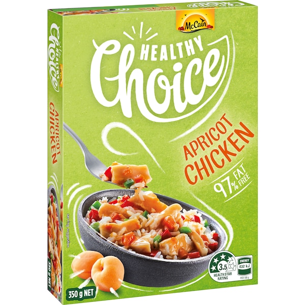 McCain Healthy Choice Apricot Chicken Frozen Meal 350g