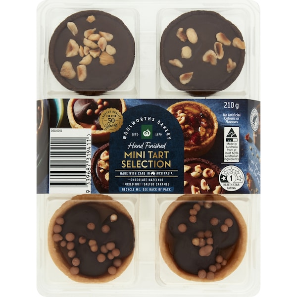 Woolworths Mini Tart Selection 6 pack