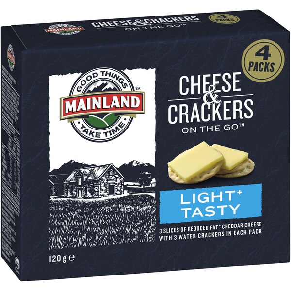 Mainland On The Go Light Cheese And Crackers 4 Pack